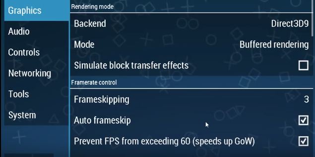 Recommended settings for ppsspp windows 10